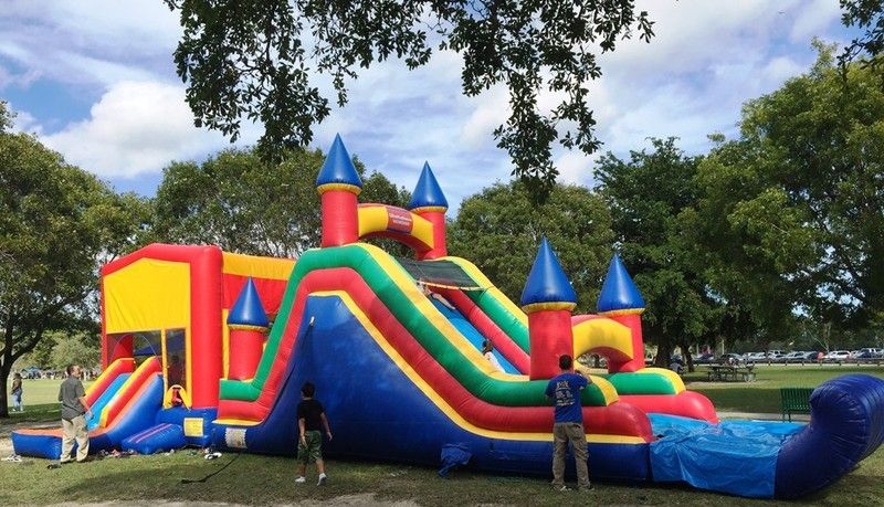2 in 1 Bouncer and Imperial Slide rental in Miami, Broward and Palm Beach
