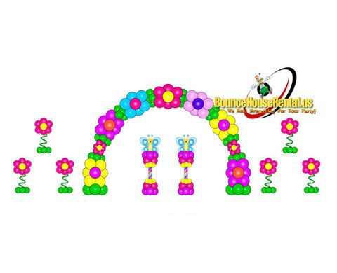 Flower Balloons decoration package rental