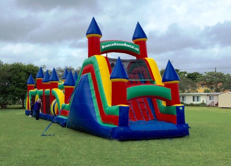 Huge Inflatable Obstacle Course rental in Miami, Broward and Palm Beach