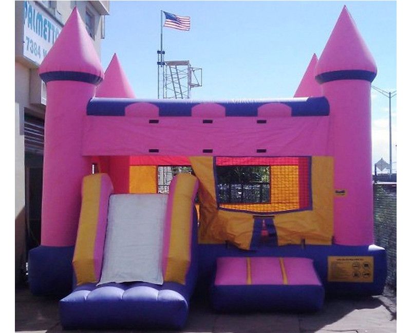 Inflatable Combo 3-in-1 Castle Pink rental in Miami, Broward and Palm Beach