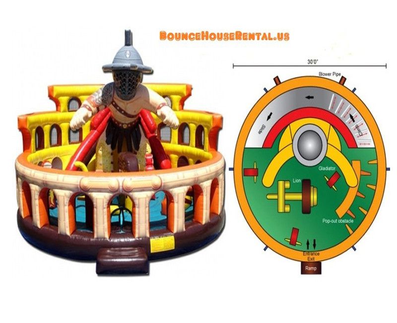 Inflatable Gladiator rental in Miami, Broward and Palm Beach