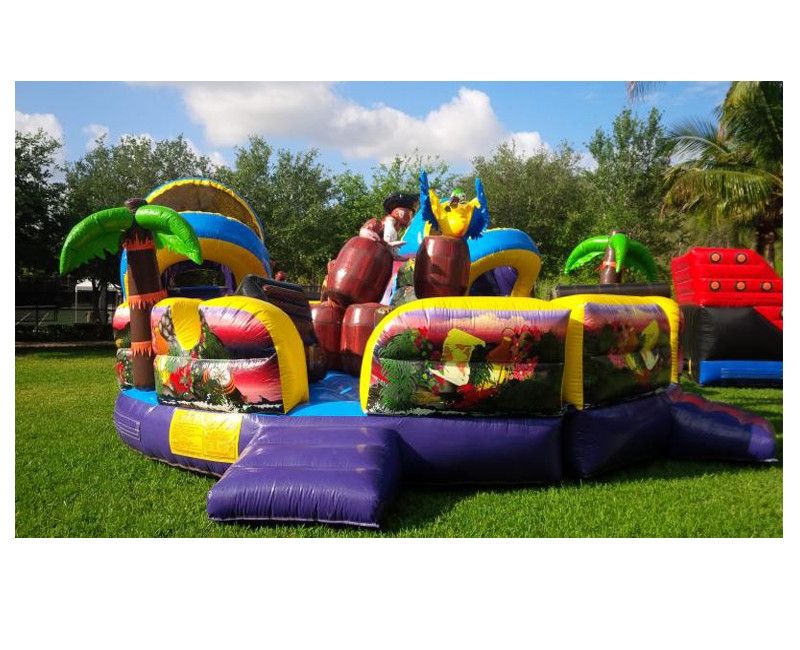 Inflatable Junior Pirate Island rental in Miami, Broward and Palm Beach