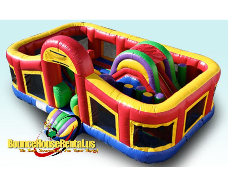 Multicolor Inflatable Playground rental in Miami, Broward and Palm Beach