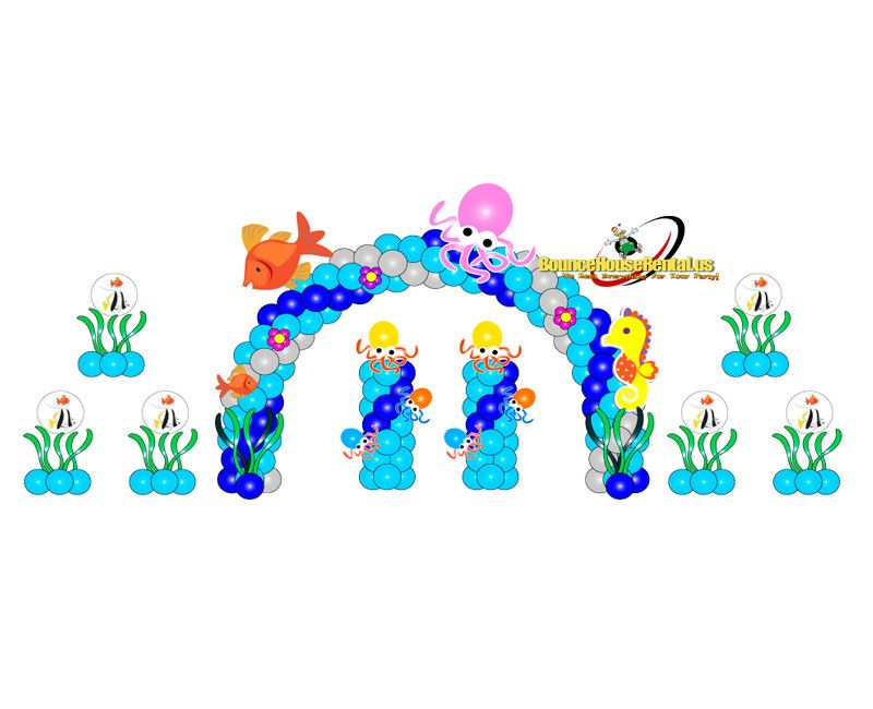 Ocean Balloons Decoration rental in Miami, Broward and Palm Beach