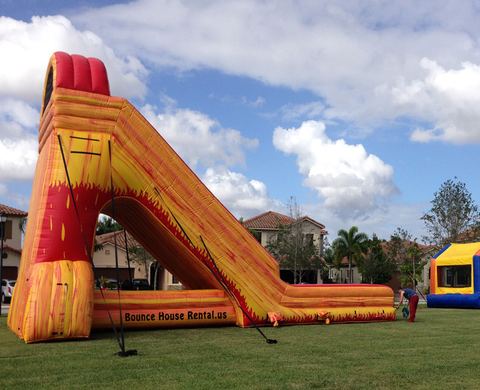 Volcano Inflatable Dry Slide rental