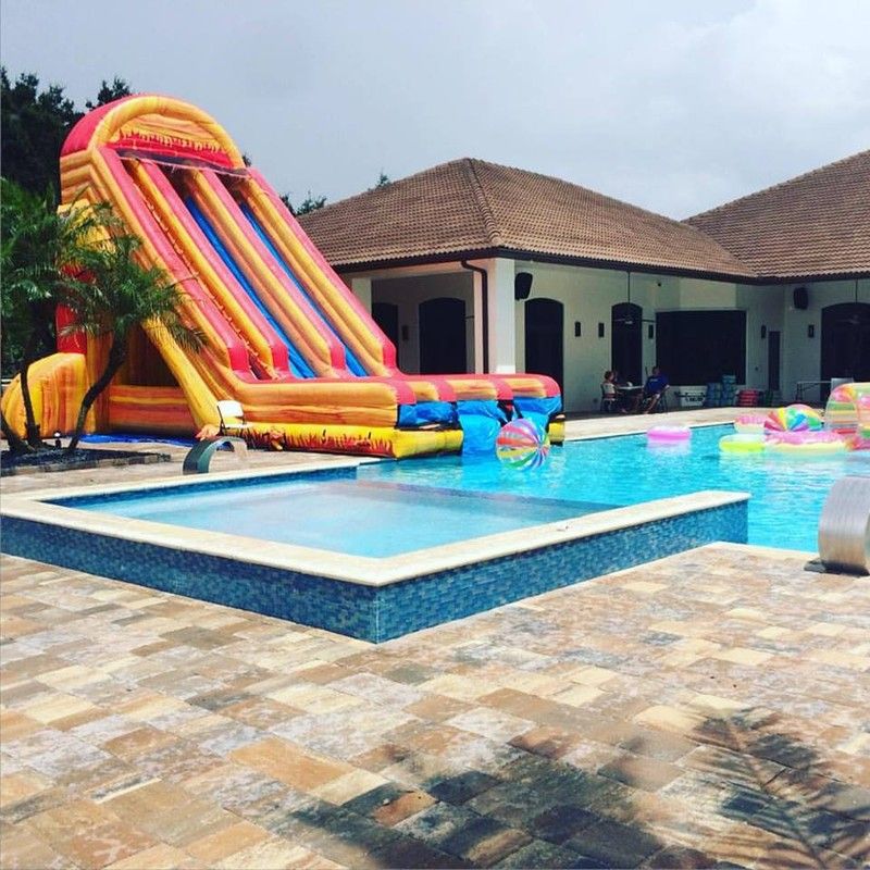 Volcano Water Slide (without pool) rental in Miami, Broward and Palm Beach