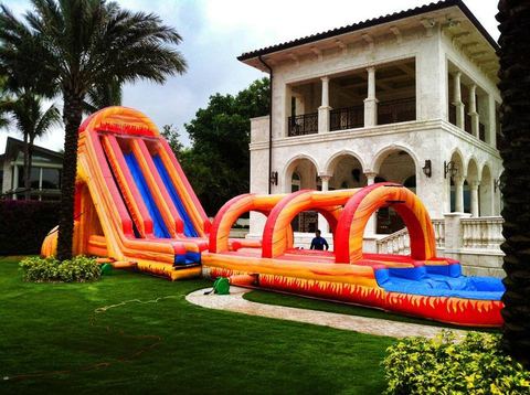 Volcano Water Slider rental in Hialeah