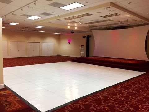 White Dance Floor Rentals rental
