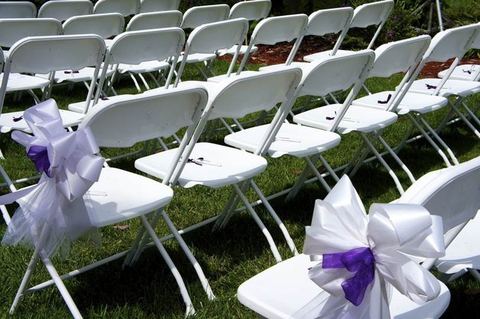 White Folding Chair rental