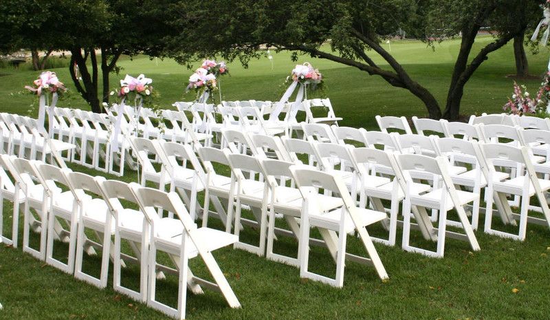White Resin Folding Chairs rental in Miami, Broward and Palm Beach